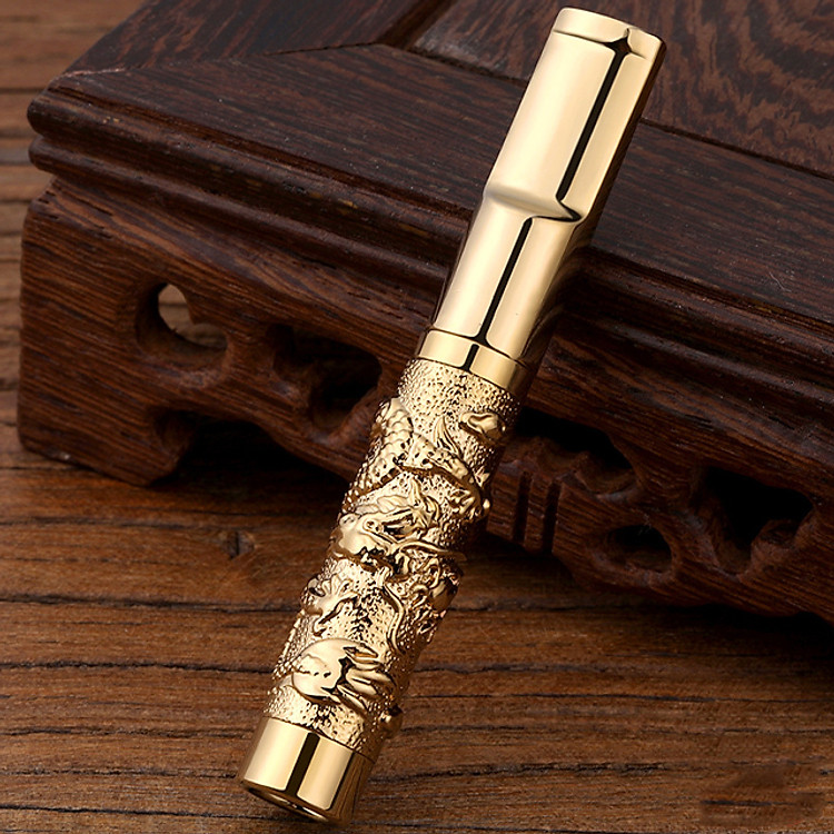 Tẩu Lọc Thuốc Cầm Tay Họa Tiết Hoa Văn Rồng ZB-376