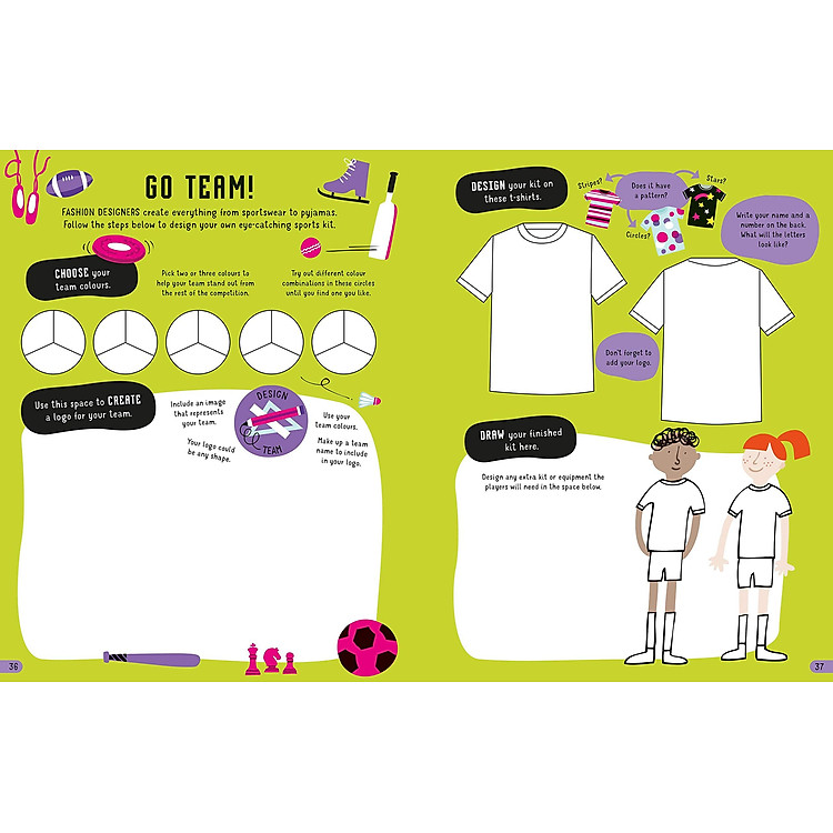 Usborne Design Activity Book - Ảnh 5