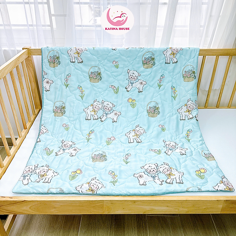 Mền cho bé Katina House, vải tencel 60s mềm mại, mát lạnh