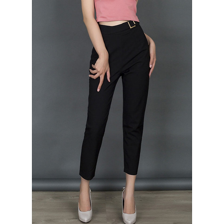 Quần Baggy Tây Nữ Công Sở Lưng Cao 9 Tấc QT20-005