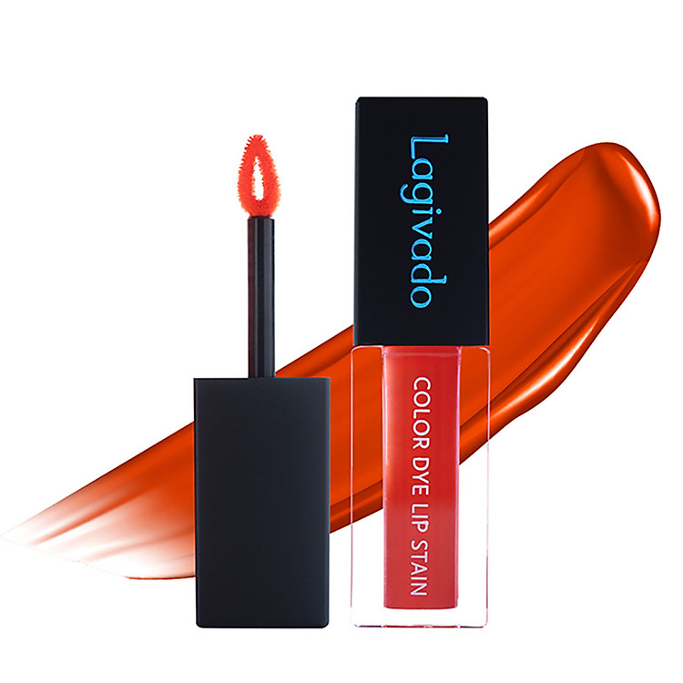 Son kem lì lên màu chuẩn, lâu trôi Hàn Quốc Lagivado Color Dye Lip Stain dạng nước 4,5 gram – 04 màu son