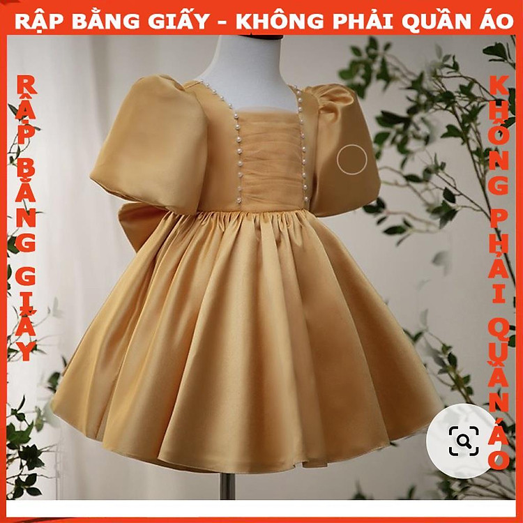 Rập Giấy A0 Đầm Cổ Vuông Tay Phồng R462 – Bản Vẽ