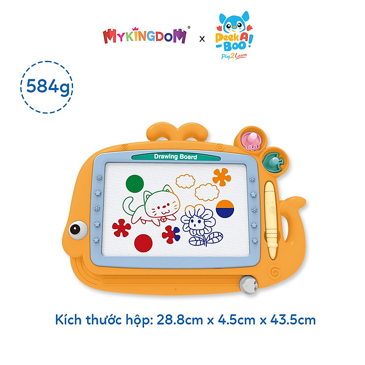 Đồ Chơi Bảng Vẽ Nam Châm Cá Voi Chính hãng Ưu đãi - Hình ảnh 2