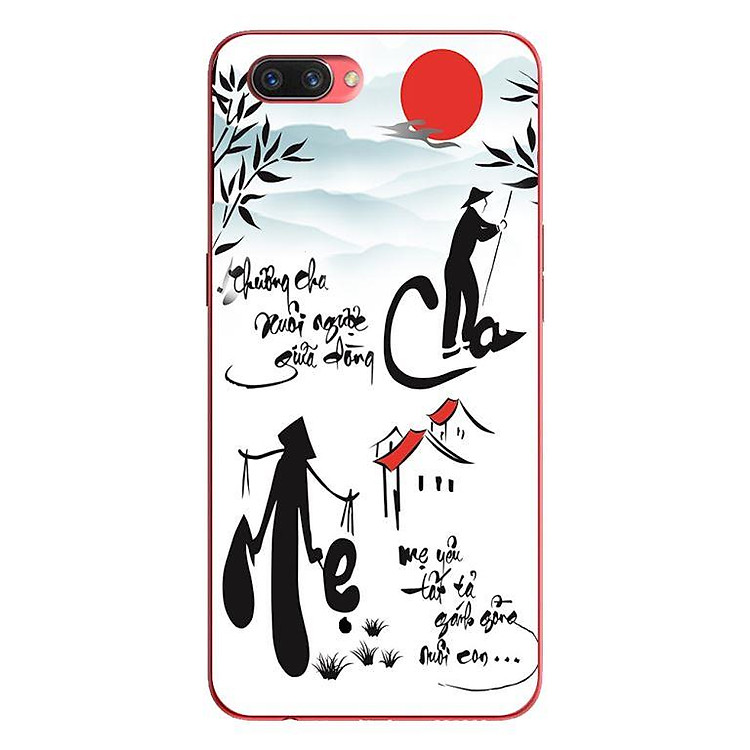 Ốp lưng in cho OPPO A5 mẫu Thương Cha Mẹ - Hàng chính hãng