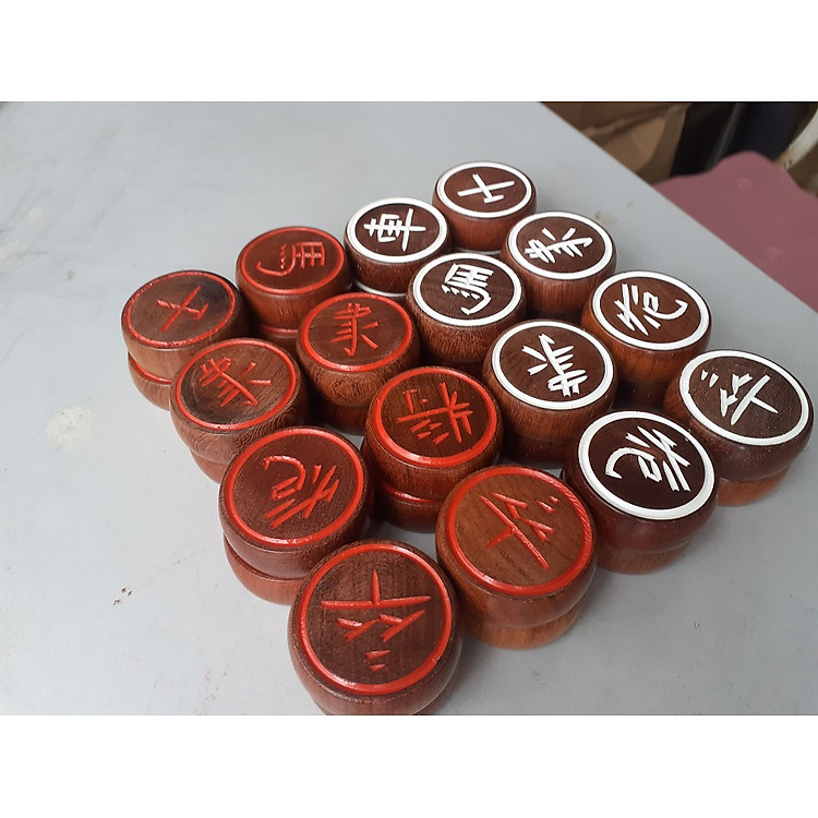 Quân Cờ Tướng Gỗ Hương Đẹp Chính hãng Ưu đãi - Hình ảnh 5