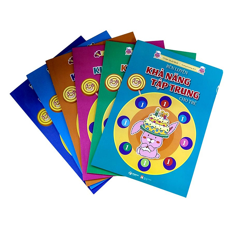 Combo Rèn Luyện Khả Năng Tập Trung Cho Trẻ (3-6 Tuổi) (Gồm 6 Cuốn)