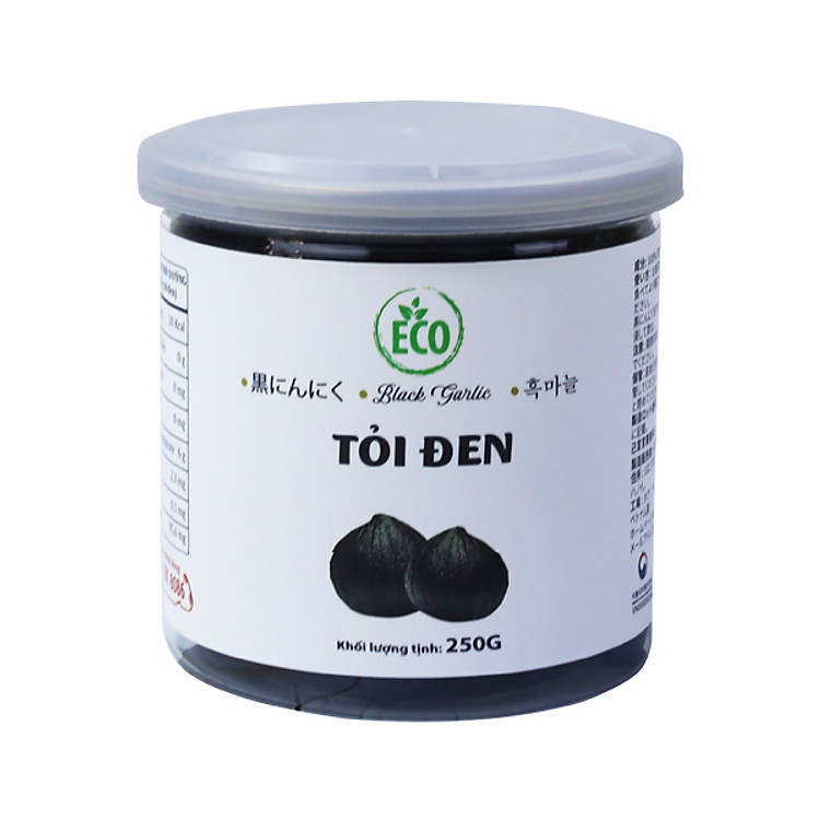 Tỏi đen Eco cô đơn bóc vỏ Hộp 250g