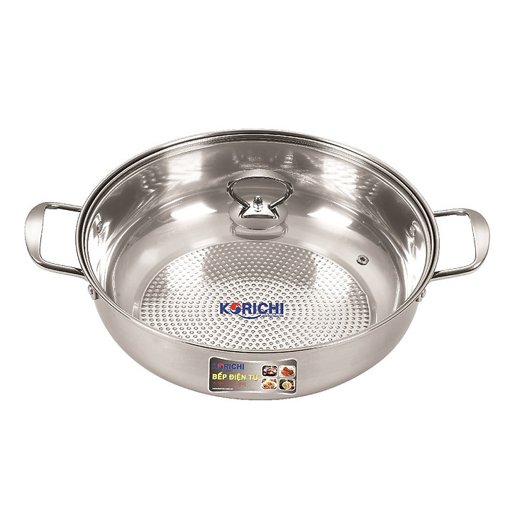 NỒI LẨU INOX304 - SIZE 30 - ĐÁY DÀY CHỐNG KHE - KORICHI KRC-304 - HÀNG CHÍNH HÃNG