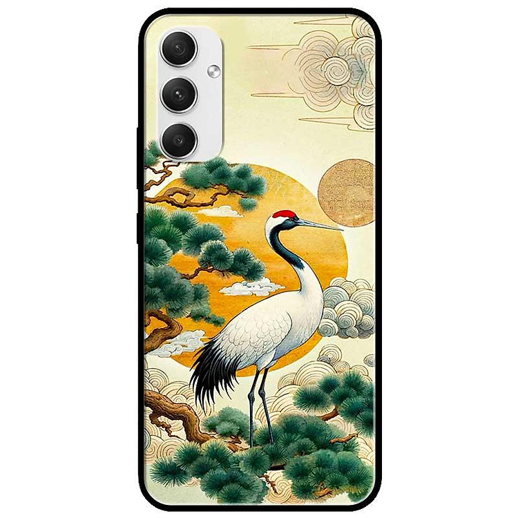 Ốp lưng cho Samsung A14 - A24 - A34 - A54 - A15 - A25 - A35 - A55 - Sếu Đầu Đỏ - Hàng Chính Hãng