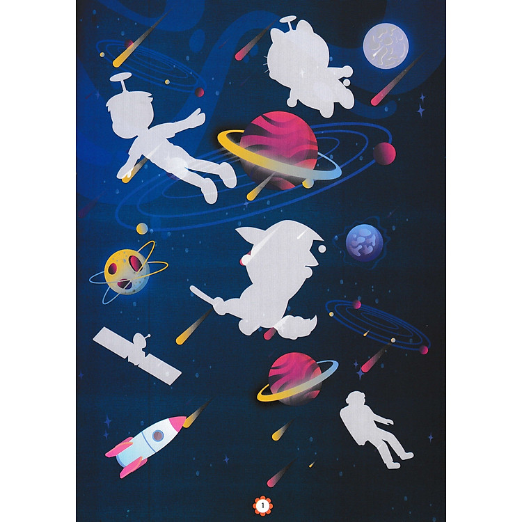 Bóc Dán Decal Thông Minh Sticker - HA - CUỘC PHIÊU LƯU VÀO VŨ TRỤ - Ảnh 2