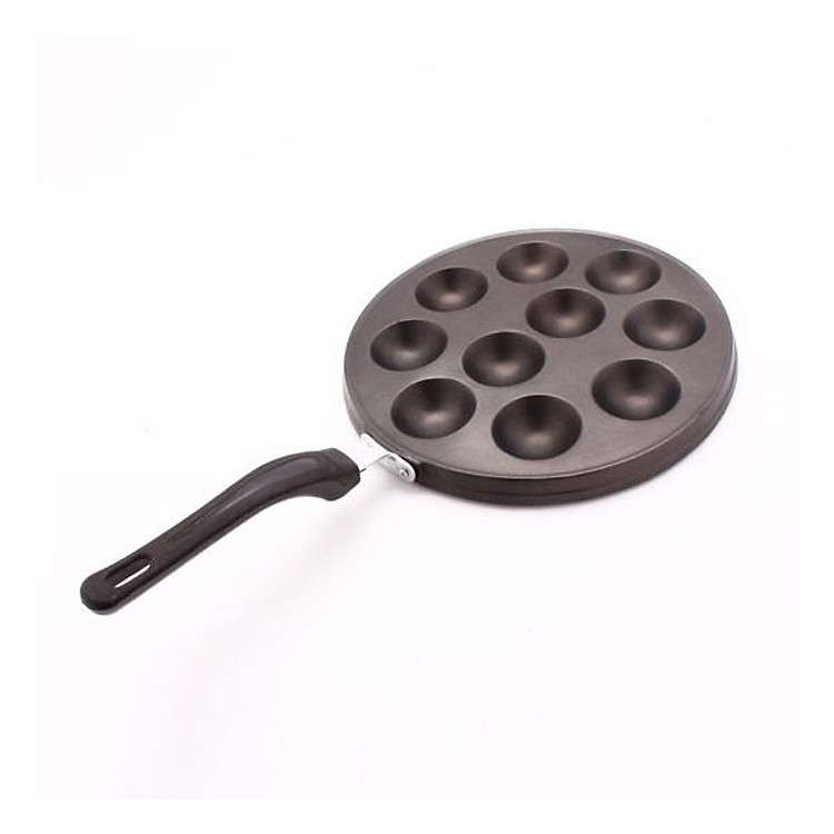 Khuôn Bánh Khọt Có Tay Cầm Chống Dính 10 Lỗ