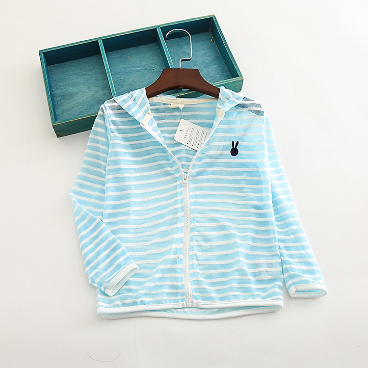 Áo Chống Nắng Có Mũ Vải Cotton Thoáng Mát Cho Bé Từ 1-6 Tuổi