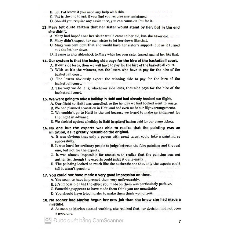 Câu Hỏi Trắc Nghiệm Chuyên Đề Chọn Câu Đồng Nghĩa Tiếng Anh (Tái Bản) - Ảnh 3