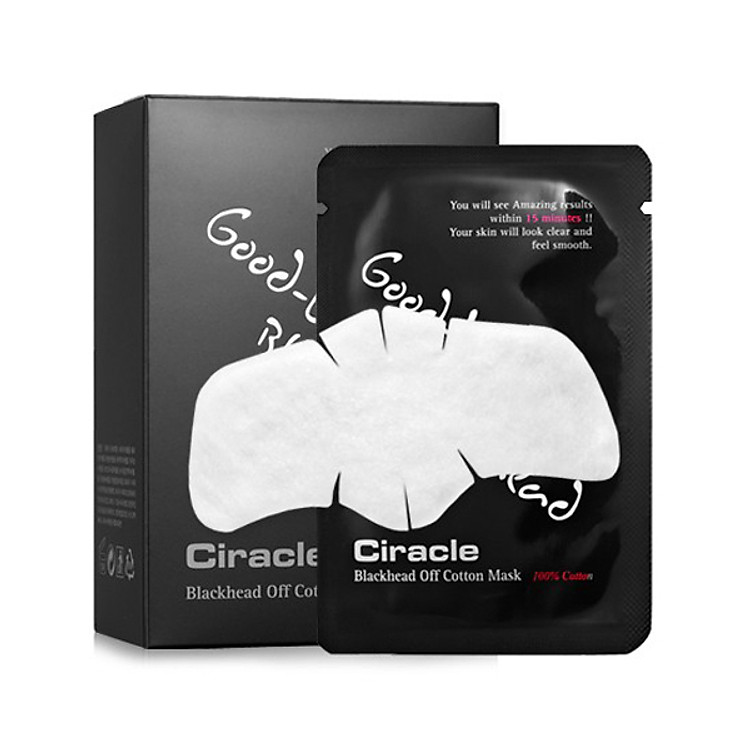Mặt Nạ Ngừa Mụn Đầu Đen Ciracle Blackhead Off Cotton Mask (20 Miếng/ Hộp)