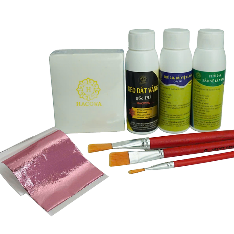 Combo dát vàng gốc Pu 500 lá vàng đa sắc 8 màu siêu hot