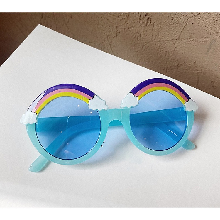Mắt Kinh Cho Bé Trai - Bé Gái Chống Tia UV, Hình Cầu Vồng, Nhiều Màu Sắc Tùy Chọn