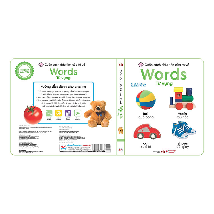 Từ Vựng – Cuốn Sách Lớn Đầu Tiên Của Tớ Về Words – Song Ngữ Anh-Việt