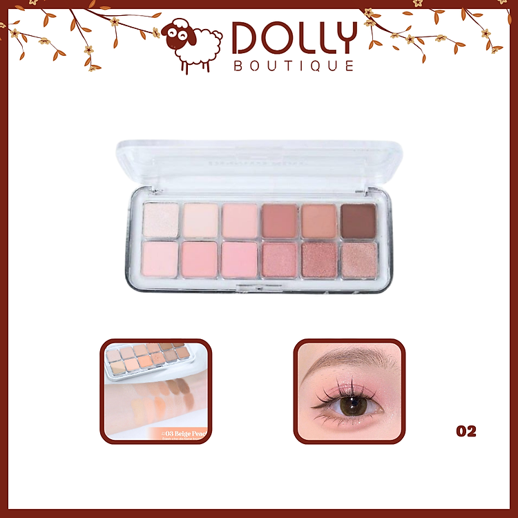 Bảng phấn má và mắt 7 ô JARY New Vision Cheeks Eyeshadow Palette