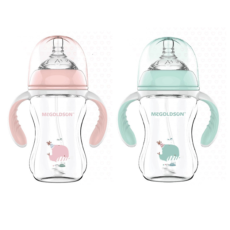 Mua Bình sữa cổ rộng McGOLDSON 180ml - Hồng Ưu đãi - Hình ảnh 2