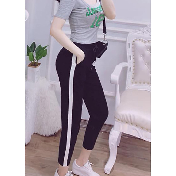 Quần baggy nữ 1 sọc cực hot