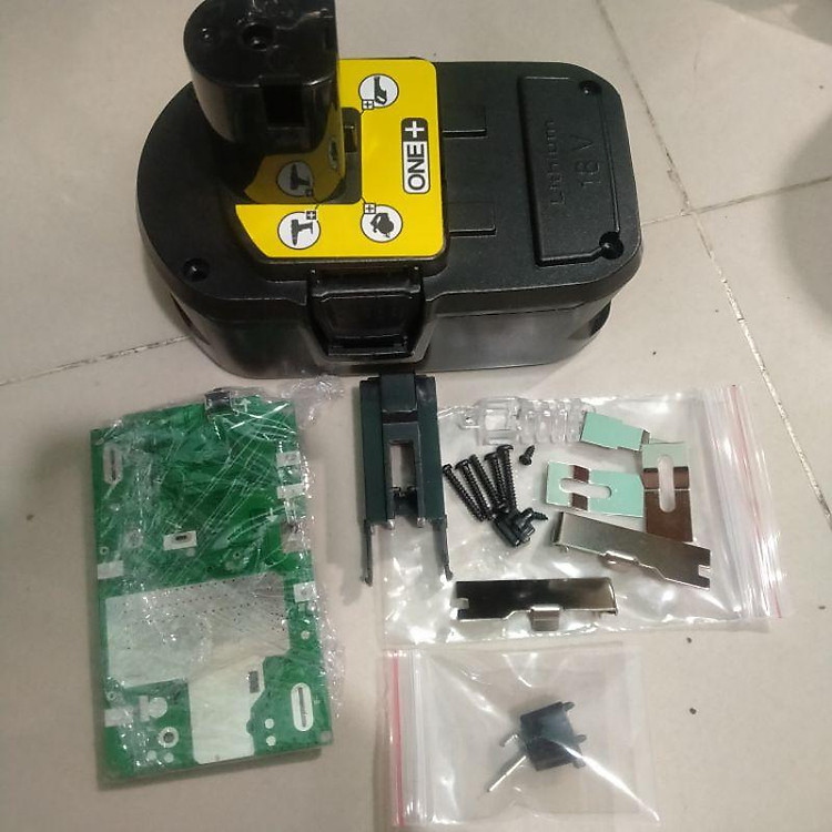 Vỏ và mạch pin cho Ryobi 18v