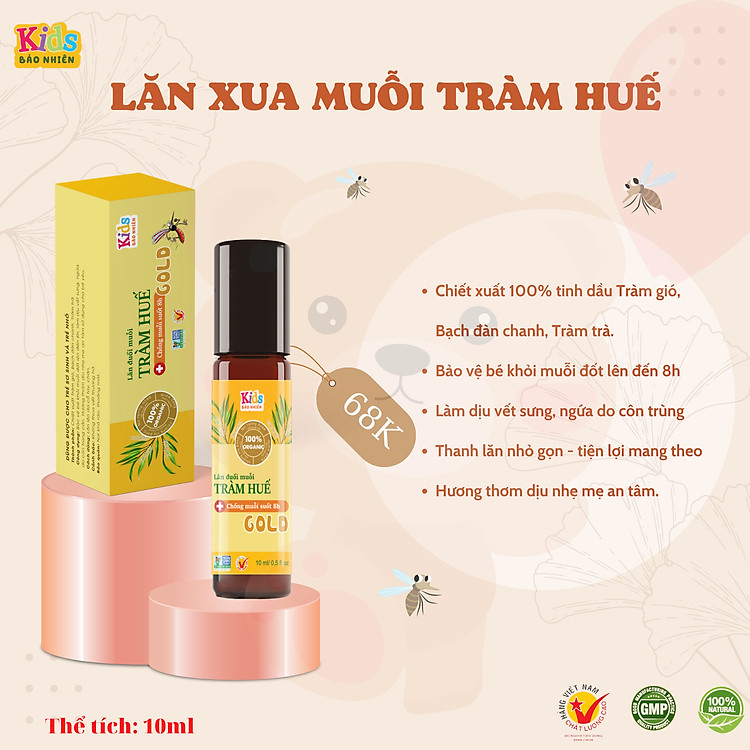 Lăn xua muỗi tràm Huế Bảo Nhiên Chính hãng Giá tốt