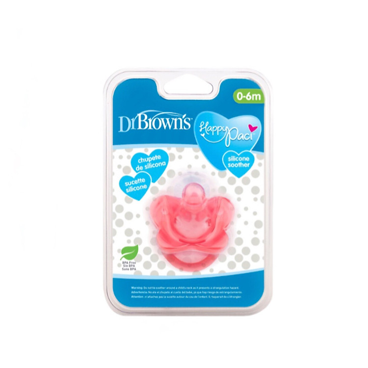 Ty ngậm Dr Brown's Happy Paci silicone Ưu đãi - Hình ảnh 3