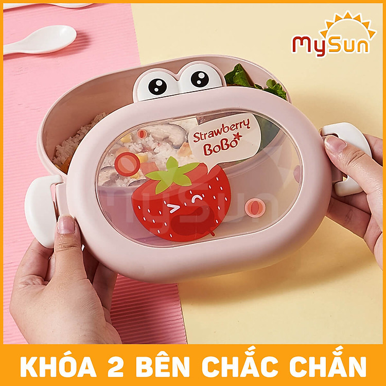 Mua Hộp đựng cơm 2 ngăn cho bé Chính hãng Ưu đãi - Hình ảnh 3