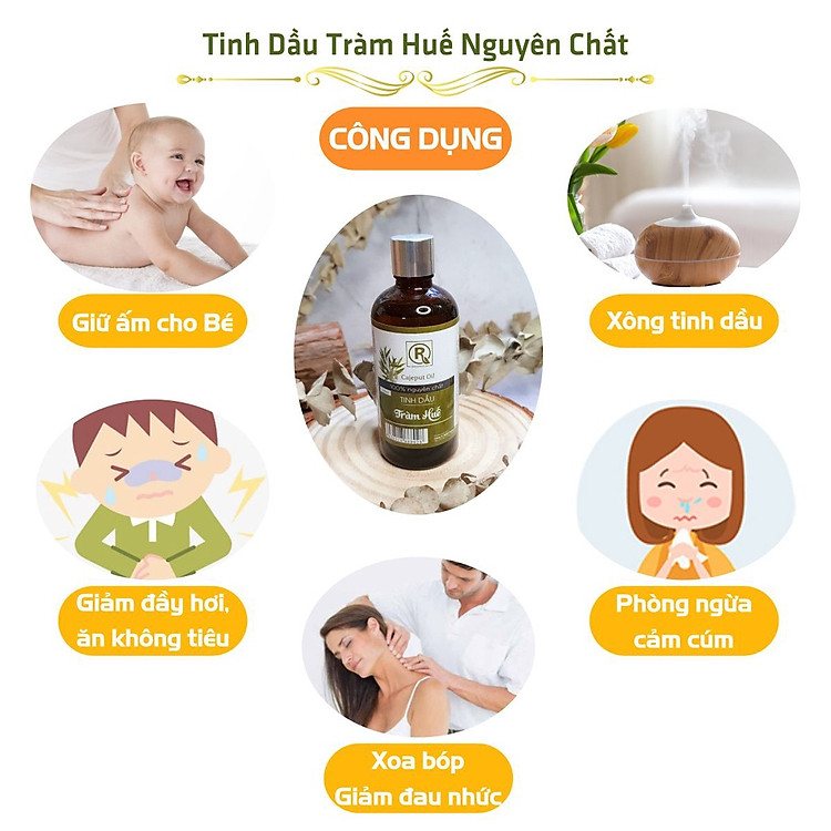Tinh Dầu Tràm Huế Nguyên Chất 10ml Chính hãng Giá rẻ - Hình ảnh 2