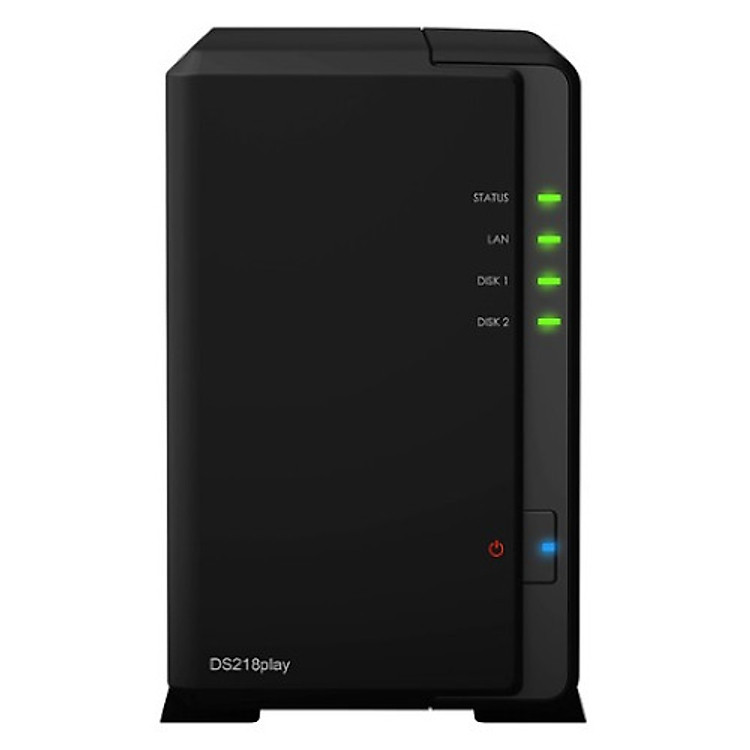 Thiết bị lưu trữ qua mạng - NAS Synology DS218 Play (Đen) - Hàng chính hãng