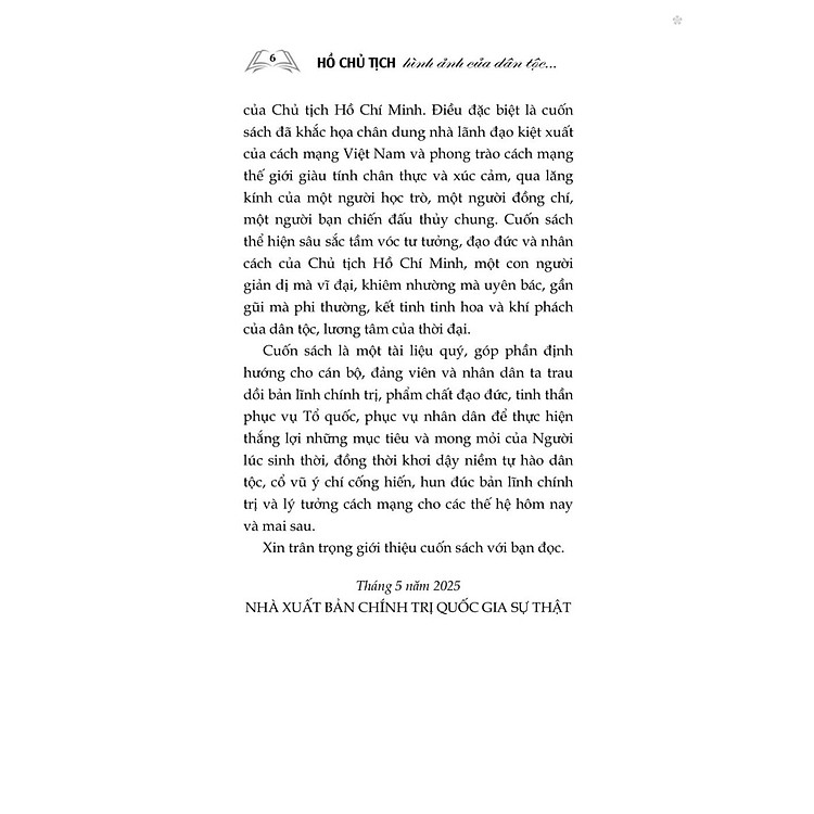 Hồ Chủ Tịch - Hình Ảnh Của Dân Tộc, Tinh Hoa Của Thời Đại (Xuất Bản Lần Thứ Hai) - Ảnh 4