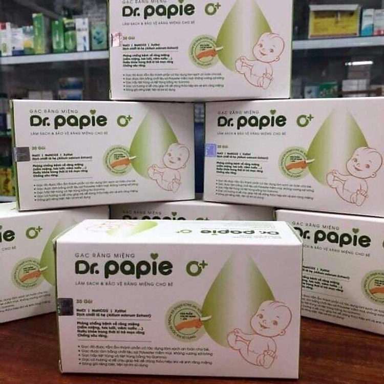 Gạc Rơ Lưỡi Dr Papie Cho Bé Chính hãng Ưu đãi