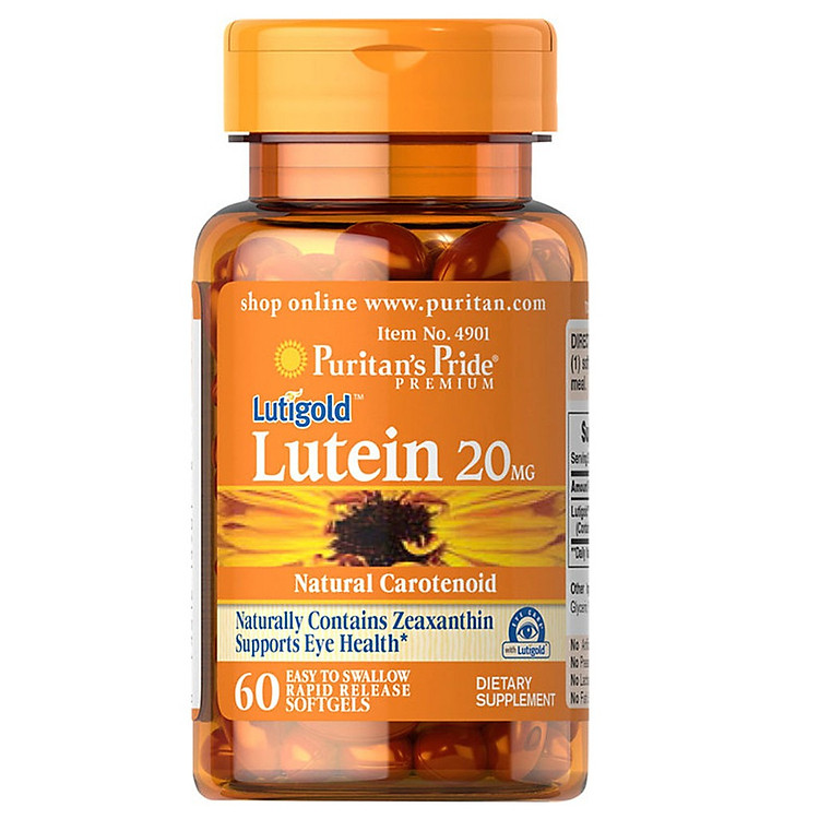 Thực phẩm chức năng bảo vệ sức khỏe mắt Lutigold Lutein 20 mg 60 viên