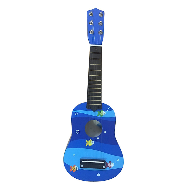 Đàn Ukulele Soprano 6 Dây Họa Tiết Xanh