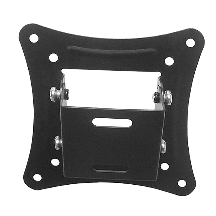 TV Wall Mounted Bracket Fixed Flat Panel for 14" to 24" Screens Monitors Low Profile Solid Steel Construction with Common Hardware , Black