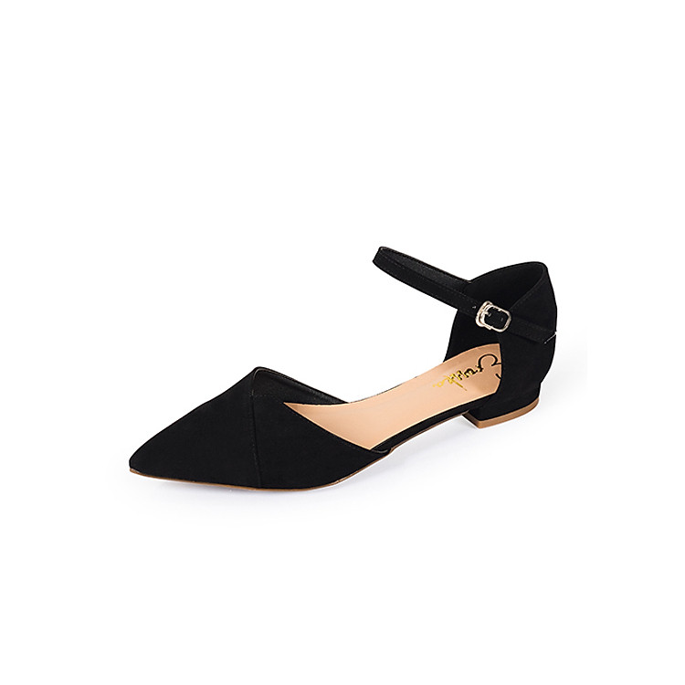 Giày Nữ Đế Bệt Mũi Nhọn Phối Dây Thời Trang Erosska EK004 (NU)