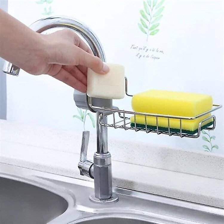 Kệ Để Đồ Rửa Chén Cạnh Vòi Rửa Nhỏ Gọn - Tiệng Dụng Với Chất Liệu Inox Dày - Chống Gỉ Và Bền, Chống Trầy Xước Và Chống Biến Dạng