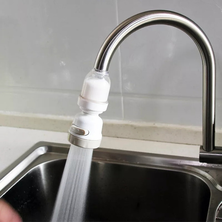 Đầu vòi rửa chén tăng áp có kèm lọc nước (2 tầng 3 chế độ)