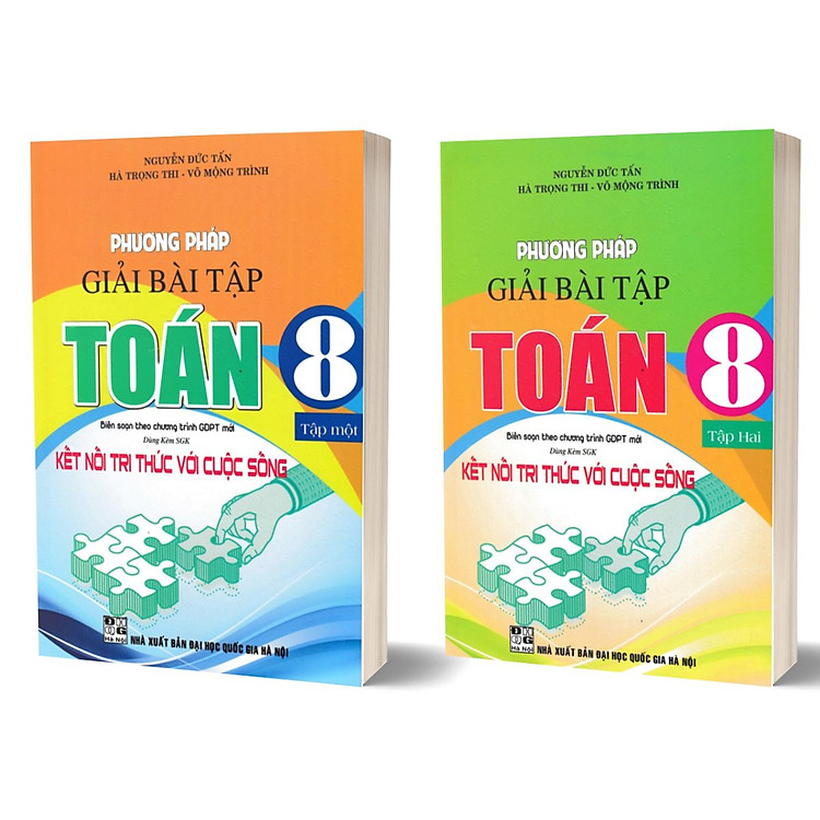 Combo Phương Pháp Giải Bài Tập Toán 8 - Tập 1 + Tập 2 (Dùng Kèm SGK Kết Nối Tri Thức với Cuộc Sống)