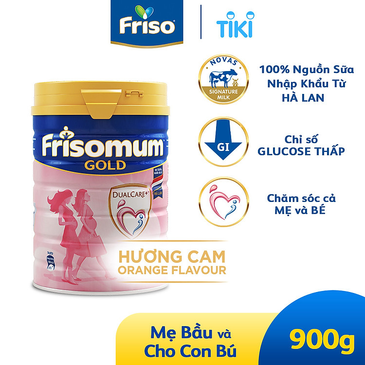 Sữa Bột Friso Mum Gold Hương Cam 900g Ưu đãi - Hình ảnh 2