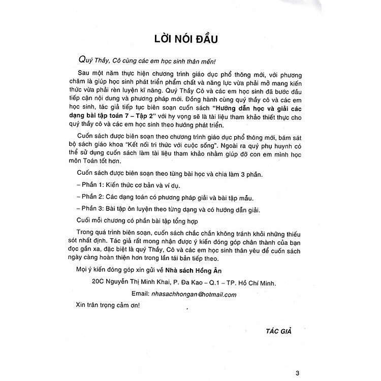 Hướng Dẫn Học & Giải Các Dạng Bài Tập Toán 7 - Tập 2 - Ảnh 3