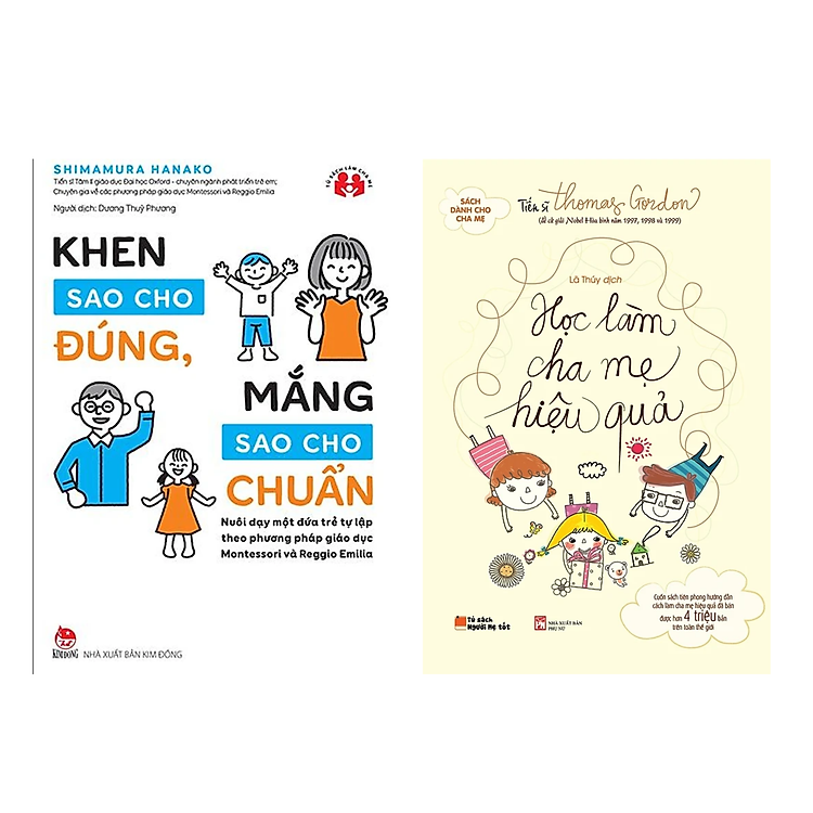 Combo 2 Quyển : Khen Sao Cho Đúng, Mắng Sao Cho Chuẩn + Học Làm Cha Mẹ Hiệu Quả (Sach Làm Cha Mẹ )