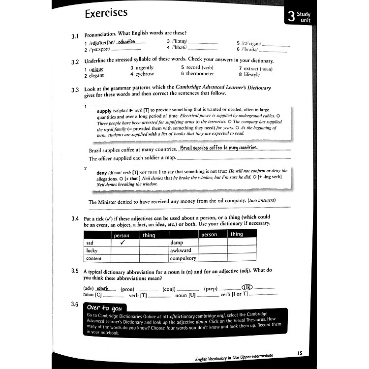 English Vocabulary in Use: Upper-Intermediate Book with Answers - Ảnh 2