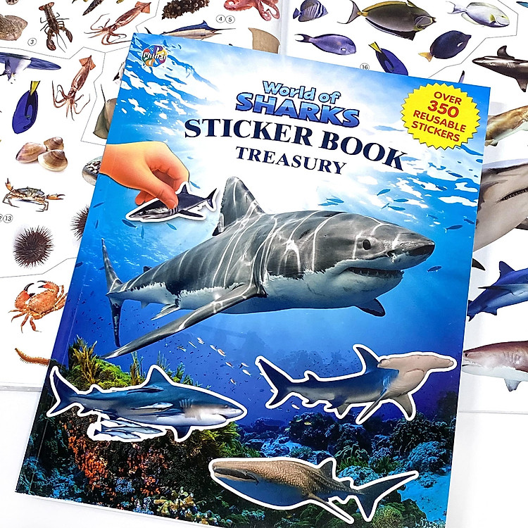 World Of Sharks Sticker Book Treasury - Ảnh 2