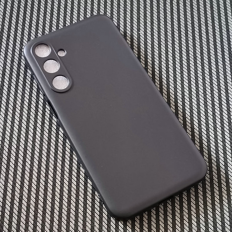 Ốp lưng dành cho SamSung Galaxy M55 dẻo màu đen bảo vệ camera sau, chống bám vân tay - Hàng chính hãng