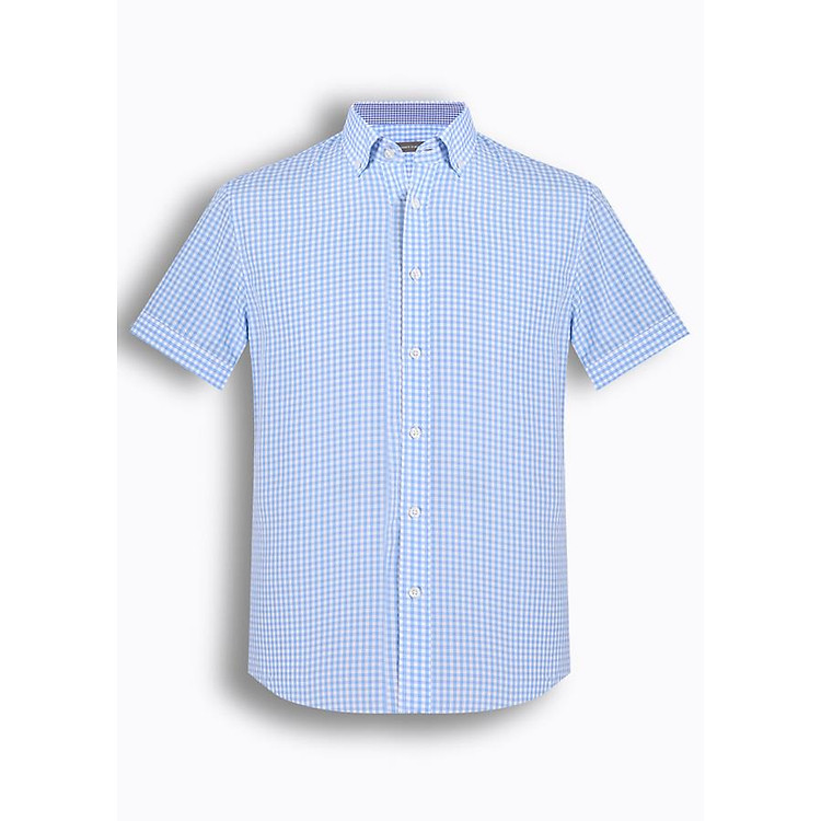 Áo Sơ Mi Nam Tay Ngắn Họa Tiết The Shirts Studio Hàn Quốc TD42F2114BL