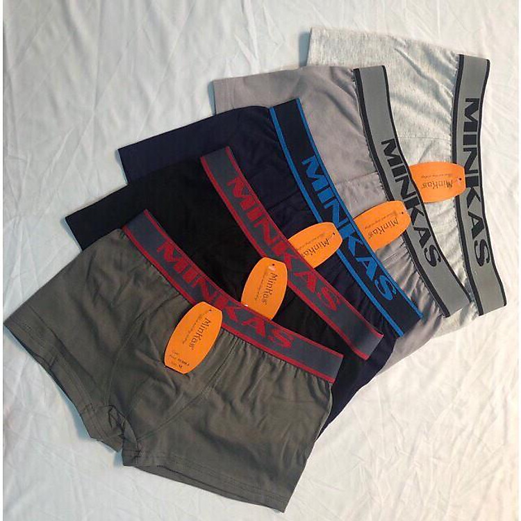 Sét 05 Quần lót nam thun coton dạng đùi hàng cao cấp thoáng mát Từ 40kg đến 75kg( màu ngẫu nhiên)