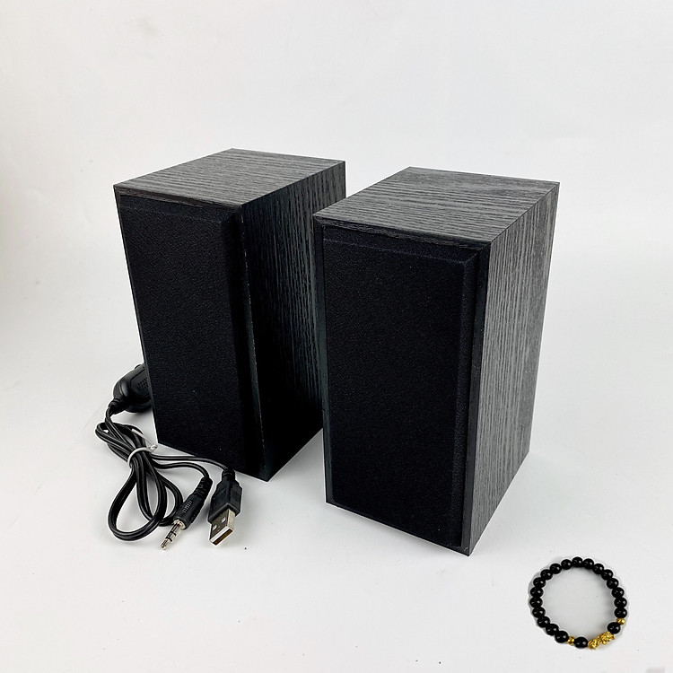 Loa Vi Tính Goldtech GUTEK FT-101 Jack 3.5 Vỏ Gỗ Chống Thấm, Loa Máy Tính Có Dây Dùng Được Cho Cả Điện Thoại, Máy Tính, Công Suất Cao 10W, Âm Thanh Hay, Âm Bass Cực Chất, Âm Thanh Chất Lượng - Hàng chính hãng