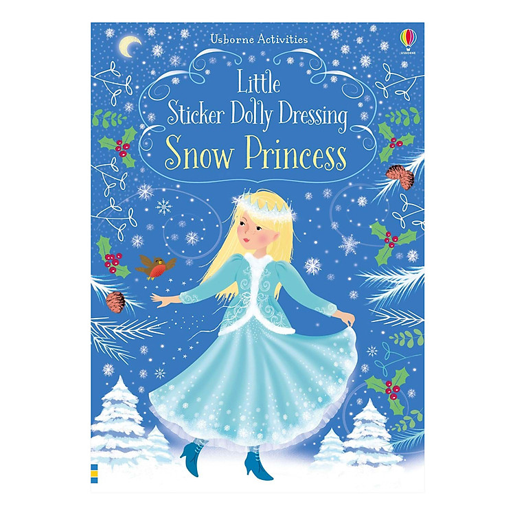 Sách Usborne Little Sticker Dolly Dressing Snow Princess