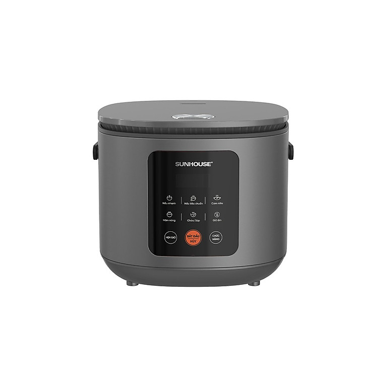 Nồi cơm điện tử 1.5L Sunhouse SHD8825 - 700W, 6 chức năng, Hẹn giờ nấu 24h, Chống dính Daikin 2 lớp, Lòng nồi 1.2mm - Hàng chính hãng